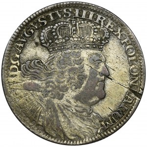 Augustus III of Poland, 18 Groschen Leipzig 1754 EC