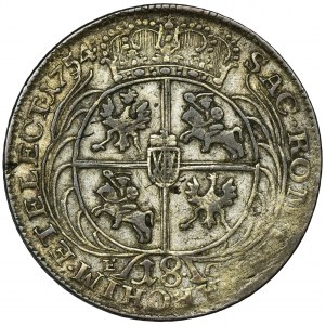 Augustus III of Poland, 18 Groschen Leipzig 1754 EC