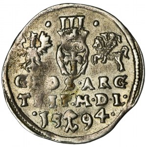 Sigismund III Vasa, 3 Groschen Vilnius 1594