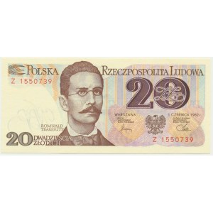 20 złotych 1982 - Z -