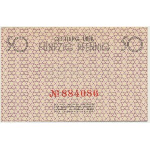 50 Pfennig 1940 - red numerator -