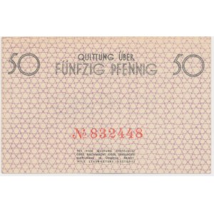 50 Pfennig 1940 - red numerator -