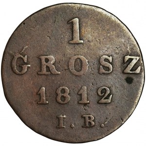 Duchy of Warsaw, 1 Groschen Warsaw 1812 IB