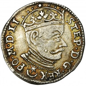 Stephen Bathory, 3 Groschen Vilnius 1581