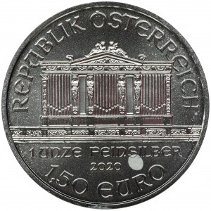Austria, II Republika, 1,50 Euro 2020 Filharmonia Wiedeńska