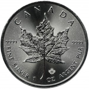 Kanada, Elżbieta II, 5 Dolarów 2021 - liść klonu