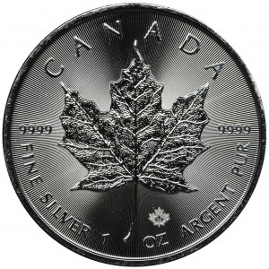 Canada, Elizabeth II, 5 Dollars 2020 - mapple leaf
