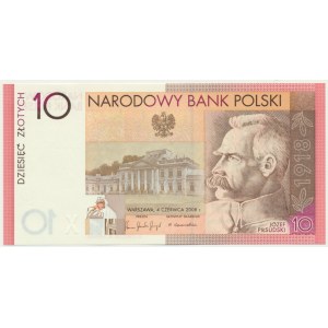 10 złotych 2008 - 90. Rocznica Odzyskania Niepodległości -