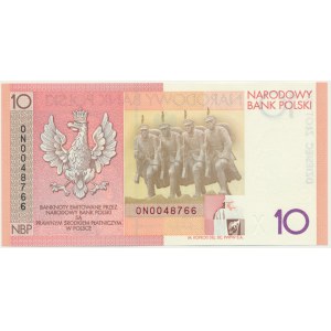 10 złotych 2008 - 90. Rocznica Odzyskania Niepodległości -