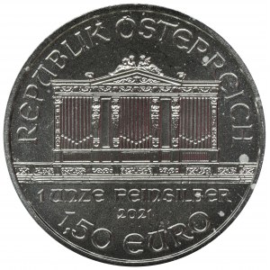 Austria, II Republic, 1,50 Euro 2021 Vienna Philharmonic