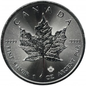 Canada, Elizabeth II, 5 Dollars 2021 - mapple leaf