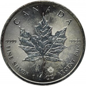 Canada, Elizabeth II, 5 Dollars 2017 - mapple leaf