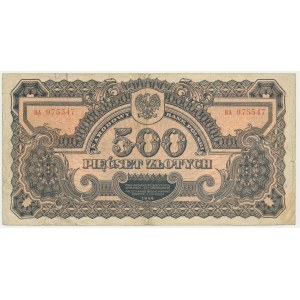 500 złotych 1944 ...owe - BA -