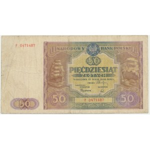 50 złotych 1946 - F -