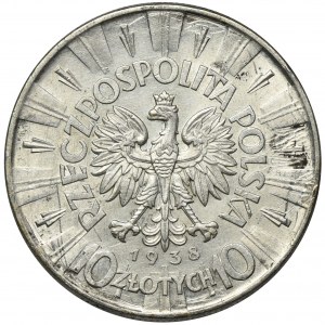 Piłsudski, 10 złotych 1938