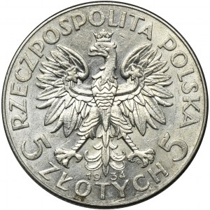 Głowa Kobiety, 5 złotych Warszawa 1934