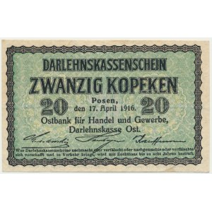 Poznań, 20 kopiejek 1916