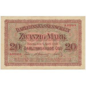 Kowno, 20 Mark 1918 - A -