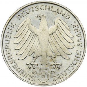 Germany, FRG, 5 Mark Berlin 1977 - Gauss