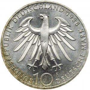 Germany, FRG, 10 Mark Stuttgart 1988 F - Carl Zeiss