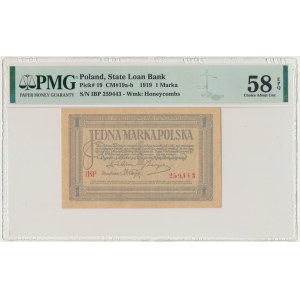 1 marka 1919 - IBP - PMG 58 EPQ