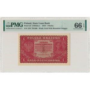 1 marka 1919 - I Serja DV - PMG 66 EPQ