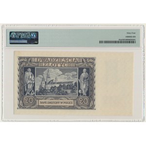 20 złotych 1940 - N - London Counterfeit - PMG 64