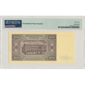 20 złotych 1948 - KE - PMG 64 EPQ