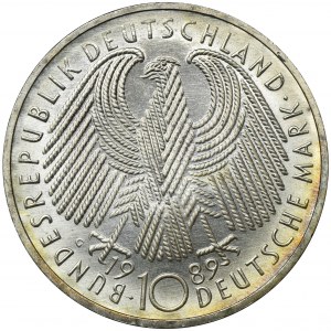 Germany, FRG, 10 Mark Karlsruhe 1989 G