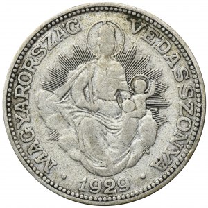 Hungary, 2 Pengö 1929