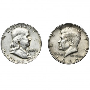 Set, USA, Half dollars 1963-1964 (2 pcs.)