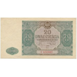 20 złotych 1946 - E -