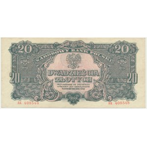 20 złotych 1944 ...owym - AK -