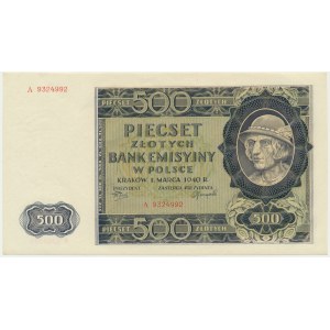 500 złotych 1940 - A -