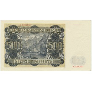 500 złotych 1940 - A -