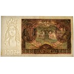 100 złotych 1934 - Ser. BM. - znw. kreski na dolnym marginesie -