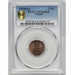 2 grosze 1938 - PCGS MS64 RB