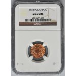 2 grosze 1938 - NGC MS65 RB