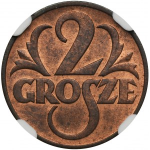 2 grosze 1939 - NGC MS65 RB