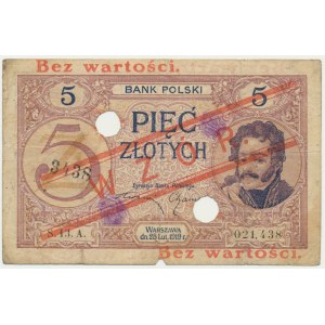 5 złotych 1919 - WZÓR - S.43.A -