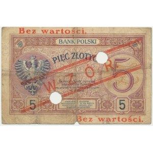 5 złotych 1919 - WZÓR - S.43.A -