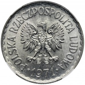 1 złoty 1971 - NGC MS65