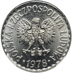 1 złoty 1978 - NGC MS65