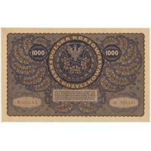 1.000 marek 1919 - III Serja AX -