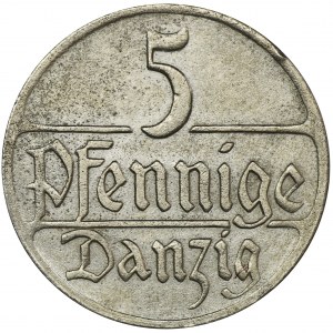 Free City of Danzig, 5 pfennig 1923