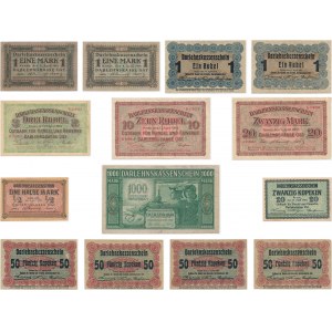 Zestaw banknotów Ober Ost 1916-18 (14 szt.)
