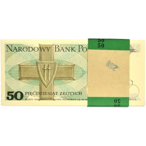 Paczka bankowa 50 złotych 1988 - GY - (100 szt.)