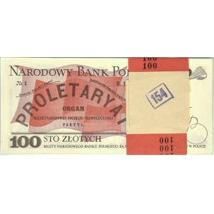 Paczka bankowa 100 złotych 1986 - SS - (100 szt.)