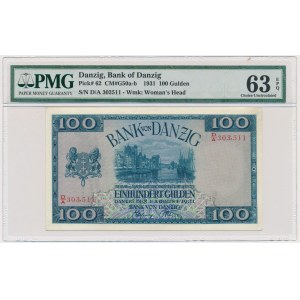 Danzig, 100 Guldens 1931 D/A - PMG 63 - RARE