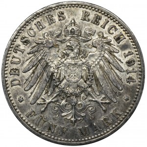 Niemcy, Królestwo Prus, Wilhelm II, 5 Marek Berlin 1914 A